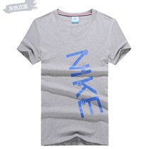 耐克夏季新款情侣运动服短袖休闲运动男女半袖T恤(灰色 4XL)
