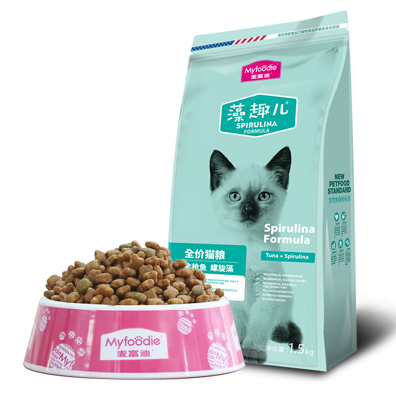 宠物主粮麦富迪藻趣儿猫粮幼猫全价粮金枪鱼味1.
