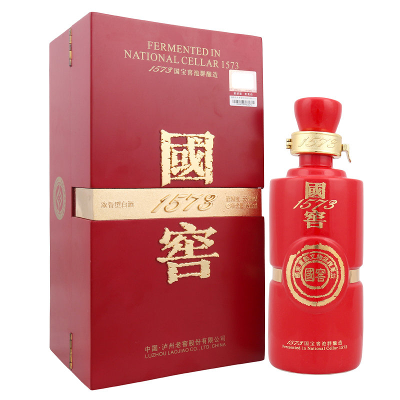 白酒泸州老窖国窖1573红爵浓香型白酒55度600ml返回商品页