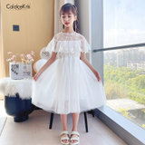 CaldiceKris（中国CK）披肩白色蕾丝连衣裙CK-FS3633(白色 110)