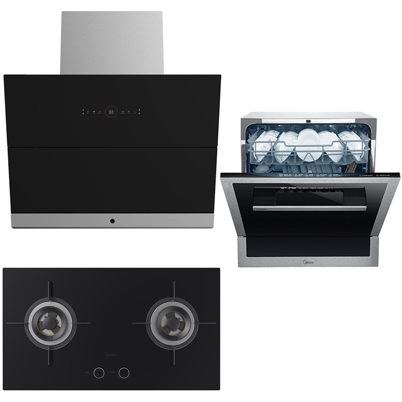 美的(midea)烟灶洗套餐cxw-140-e65 jzt-q80 wqp8-w3906b-cn