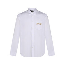 Versace Jeans Couture范思哲 男士LOGO刺绣图案棉质长袖衬衫 71GAL2RA CN002(003 白色 50)