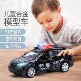 儿童合金警车男孩带声光玩具车仿真模型玩具