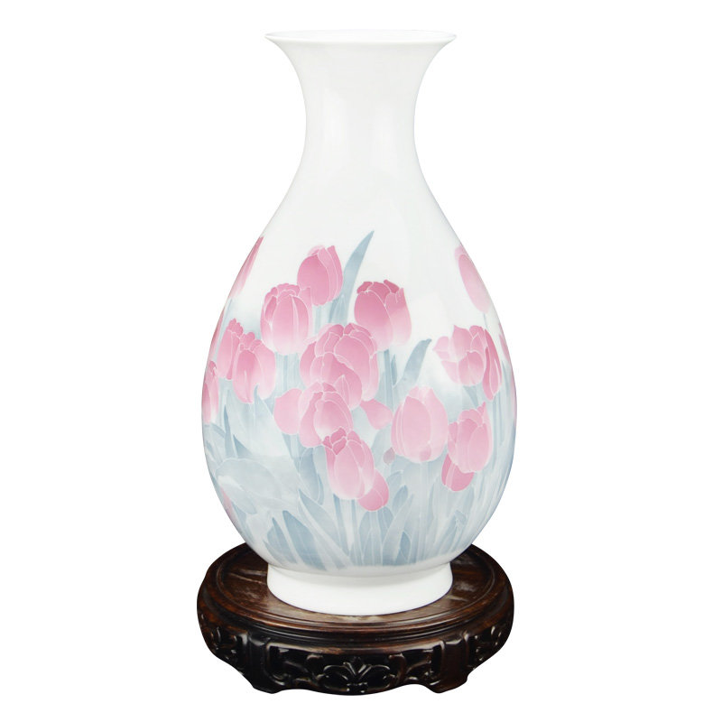 工艺礼品醴陵釉下五彩瓷大师手绘陶瓷花瓶凝香工艺品收藏品返回商品页