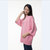 韩版秋季新款宽松显瘦女装毛衣纯色套头七分袖中长款美女装备(粉红色 均码)