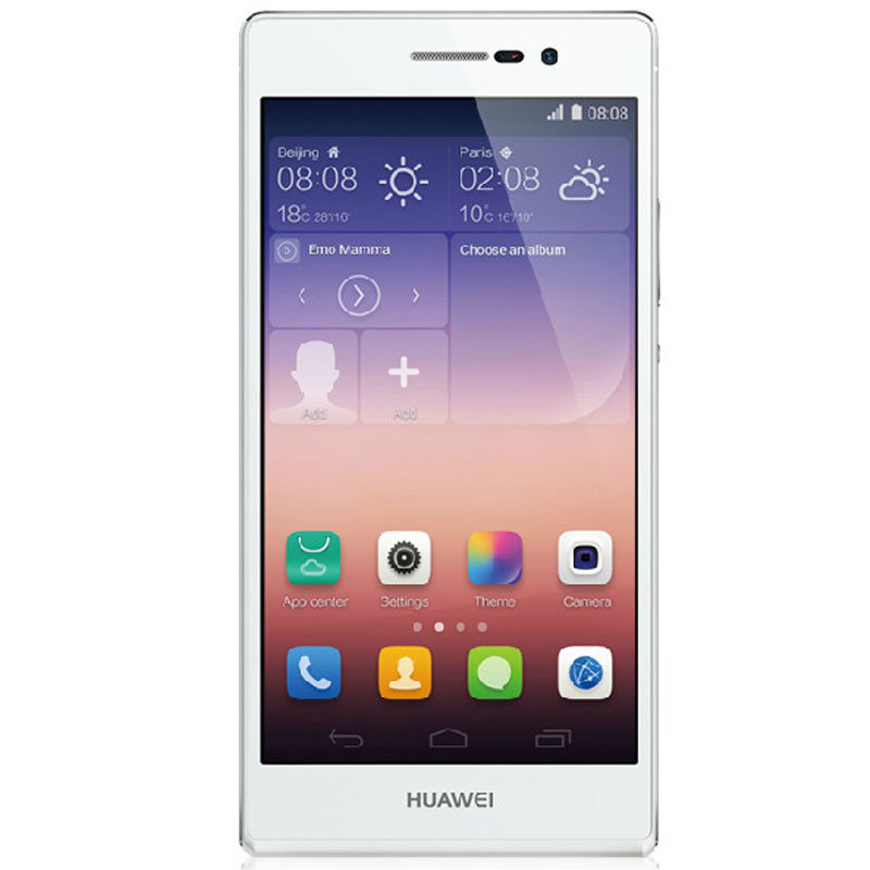 【华为p7手机白色图片】华为(huawei)ascend p7 四核td-lte 联通4g