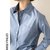2021春季学院风衬衫女设计感学生纯色宽松衬衣外穿(蓝色 M)