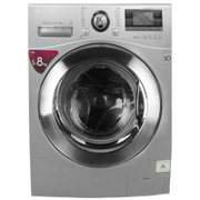 LG WD-A14396D 8公斤 变频省水省电滚筒洗衣机(银色) 智能手洗 变频电机