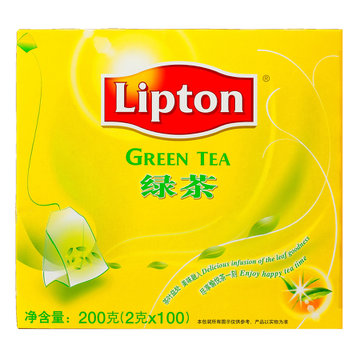 联合利华出品 立顿绿茶s100 100袋*2g 200g