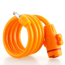 雨花泽（Yuhuaze）钢缆锁MLJ-7725 钢缆锁黄色 自行车锁/电动车锁/防盗门锁