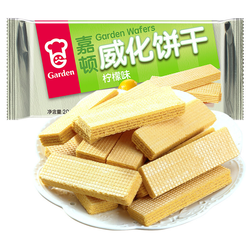 嘉顿威化饼干柠檬味200g 威化饼干零食休闲点心【图片 价格 品牌 报价