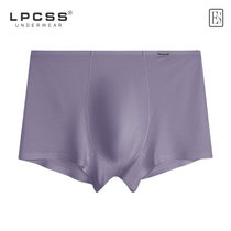 LPCSS品牌男士内裤低腰男平角裤莫代尔单层透气裤裆加大码纯白色(贵族紫 L)