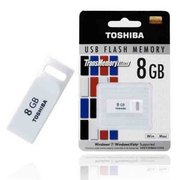 东芝(TOSHIBA）迷你U盘 8GB 超薄迷你防水个性创意U盘 白色