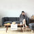 忆斧至家 北欧小户型布艺沙发日式简约现代客厅卧室咖啡厅单人双人三人沙发(深灰色 小三人位（1.8m）)