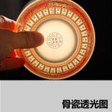 景德镇特色陶瓷碗  红色 粉彩 珐琅瓷 中式金钟碗