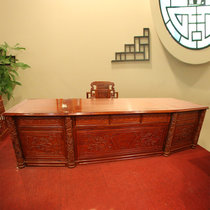 红木家具3.2米红木书桌实木办公桌大班台非洲黄花梨木