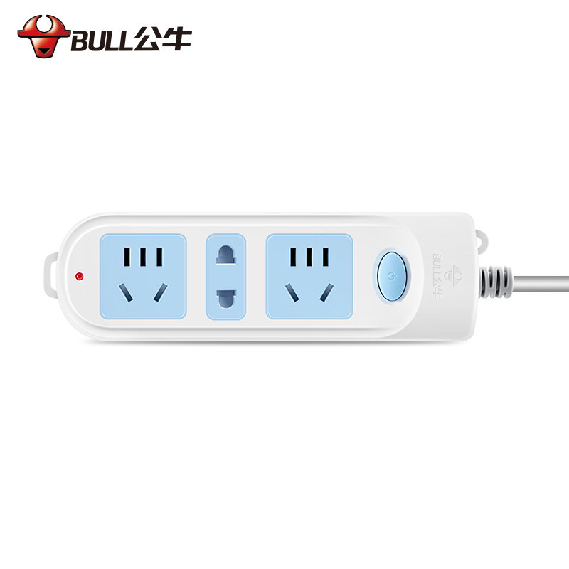 公牛插座gn606插排接线板插线板带开关拖线板插板插排18345米新国标