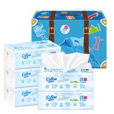 可心柔V9婴儿纸巾120抽*5 量贩装 保湿抽纸餐巾纸儿童面巾纸