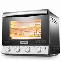 ACA ATO-M38AC 电烤箱（家用多功能电烤箱 独立控温 8D背面热风 创新聚能挡板 双层玻璃门 38L大容量）
