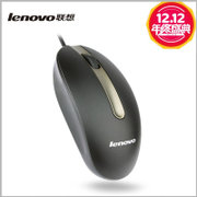 联想(lenovo) M3803 有线鼠标 台式机笔记本电脑通用鼠标(黑色)