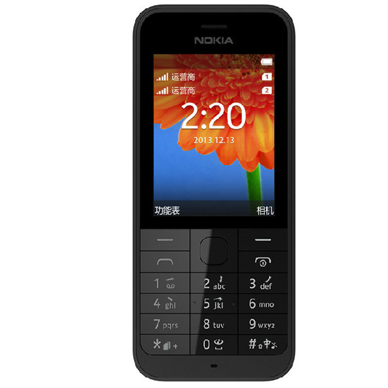 诺基亚(nokia)220 gsm手机 老人学生机 超长待机 持久耐用(黑色)
