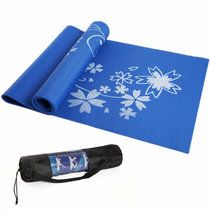 凯速 6MM瑜伽垫 加厚防滑型印花瑜伽垫子 塑身美型必备 健身垫 午睡垫 均码(蓝色)