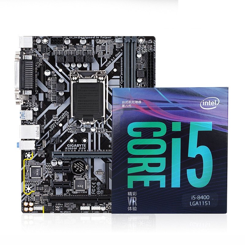 【技嘉主板圖片】gigabyte/技嘉 b360m d3v 遊戲主板 intel i5 8400