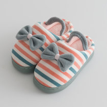 女孩冬季儿童二棉拖鞋绑带保暖加绒宝宝室内1-3岁男女童可爱童鞋
