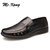 MRKANG男鞋新款牛皮爸爸鞋懒人鞋商务休闲鞋凉鞋镂空皮鞋男772(43)(黑色)