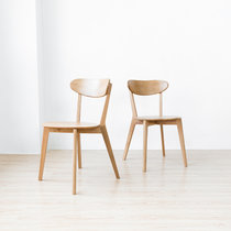 LYSS椅子北欧现代纯实木餐椅简约日式原木白橡木椅子小户型餐厅家具日式清新纯实木餐椅北欧创意简约白橡木咖啡厅餐厅软包椅子(定制定金)