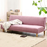 奥古拉家具 沙发床 折叠沙发单人小户型多功能布艺沙发床组合两用(布艺-粉红色 180cm)