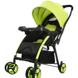 POUCH婴儿推车双向推行可坐可躺轻便小巧手推车A02(绿色)
