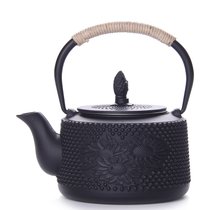 关耳窑 无涂层铁茶壶 日本铁壶 煮水烧茶壶(葵花800ML)