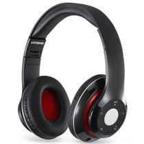 L1头戴式蓝牙耳机 无线运动折叠插卡立体声音乐蓝牙耳机 智能降噪 FM收音机 插卡MP3 电脑 手机 平板电脑 智能电视(黑色)