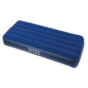 INTEX 68757灯芯绒条纹单人空气床（深蓝）