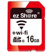易享派（ez Sharz）WIFI 16GB Class10 SDHC存储卡（自建Wi-Fi热点 无需外部网络 无线传输）