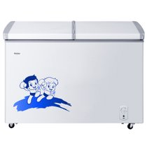 海尔 (Haier) BC/BD-273SEA 273升冷柜 蝶形门 侧掀门 单箱变温冰柜 家用商用二合一 卧式冰箱 白色