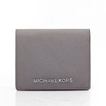 Michael Kors 迈克科尔斯 MK女士短款钱夹/卡包/零钱包32T4GTVF2L(灰色)