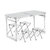 TP可折叠桌户外摆摊地摊宣传展销桌椅组合便携式铝合金简易野餐桌子 TP5523(1.2米方腿白色+伞孔+4凳子)