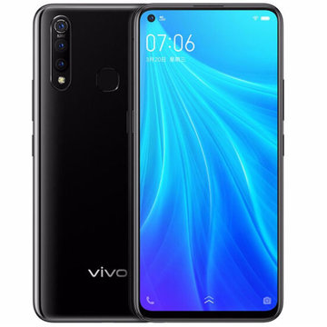 vivo Z5x 712版 6GB+128GB 极点屏手机 5000mAh电池 三摄拍照手机 移动联通电信全网通4G手机(极夜黑)