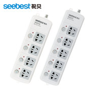 视贝（seebest）MD04 05插座插排插板带线独立开关插线板电源接线板多用多功能拖线板(5位2.8米)