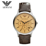阿玛尼（ARMANI）手表 风格钢带计时石英手男表AR2433