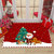 圣诞节狂欢卡通地垫家用入户门口脚垫防滑玄关地毯卧室圣诞装饰(雪地大狂欢 80*100厘米)