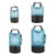大容量pvc拼接防水桶包户外防水袋游泳溯溪漂流包潜水包装备用品(水蓝色2L(无肩带))