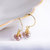 漂亮百合925银淡水珍珠繁星耳环简约气质耳饰(粉紫)