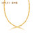 金利福钻石 黄金项链 时尚女款足金宽版绞丝链 F001413宽版绞丝链 约3.54-3.8克，随机发货