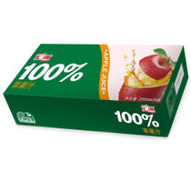 【真快乐自营】汇源 1 0 0 %苹果汁200mL*24盒