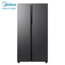 美的(Midea)慧鲜系列550升变频一级能效对开双门家用冰箱智能家电风冷无霜BCD-550WKPZM(E）纤薄机身不占