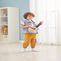 德国Hape 摇滚风尤克里里玩具E0626 儿童音乐玩具 1-3-6岁男孩女孩早教玩具礼物 儿童节礼物(吉他摇滚风)