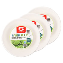 双鱼（SHUANGYU）一次性可降解纸碗汤碗烧烤野餐用品500mlDF-S705（30只装）